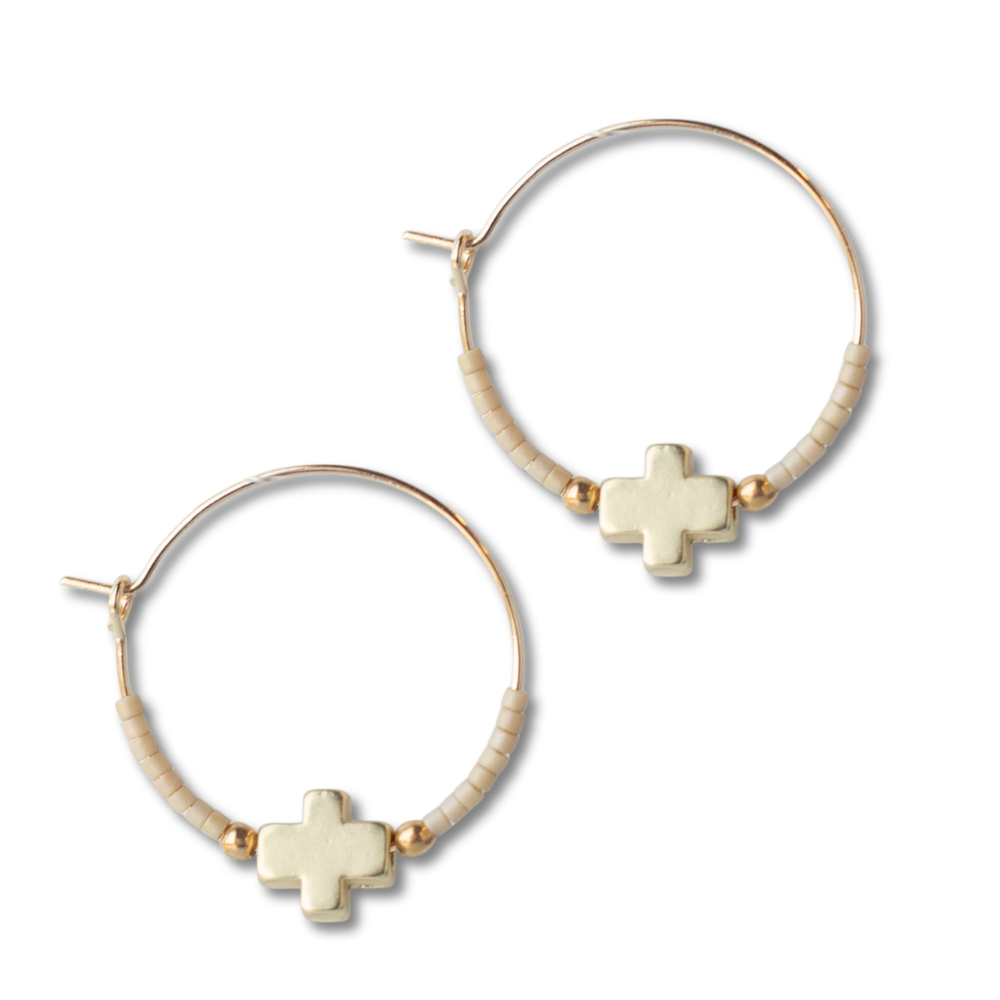 Lenny & Eva Faithful Earrings - Latte