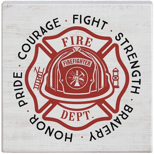 Firefighter Emblem - Small Talk Square