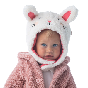 Kids & Baby Reversible Sherpa Hat - Bunny/Deer