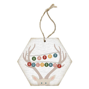 Christmas Ornament - Happy Holidays Deer