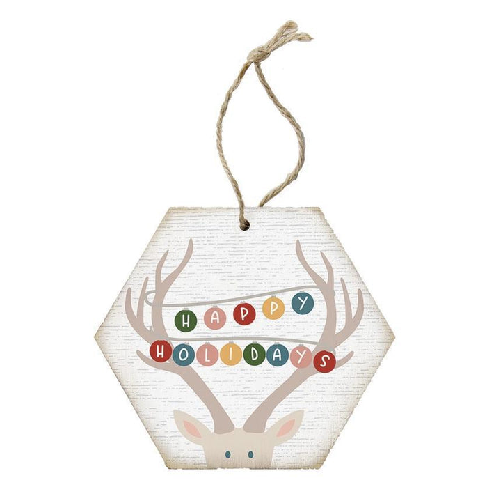 Christmas Ornament - Happy Holidays Deer