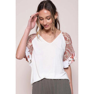 Opal Solid Knit Top - Ivory
