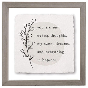 Waking Thoughts - Floating Wall Art Square