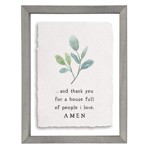 House Full Amen - Floating Wall Art Rectangle
