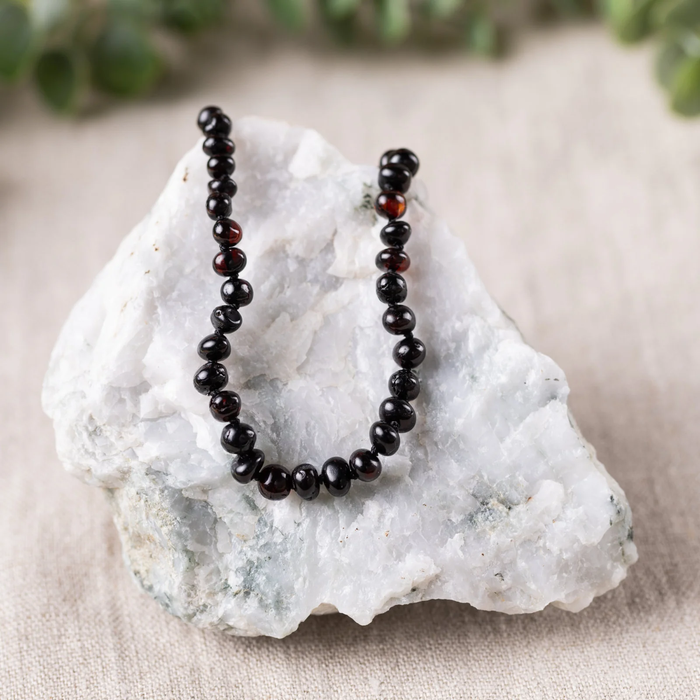 Kids "Grow With Me" Baltic Amber Necklace Set  / Baby to Toddler - Cherry Baltic Amber