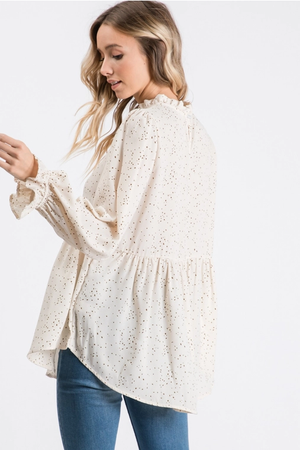 Chelsea Long Sleeve Top - Ivory