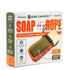 Soap On A Rope Bundle Pack (Tactical Scrubber + Bourbon Soap)