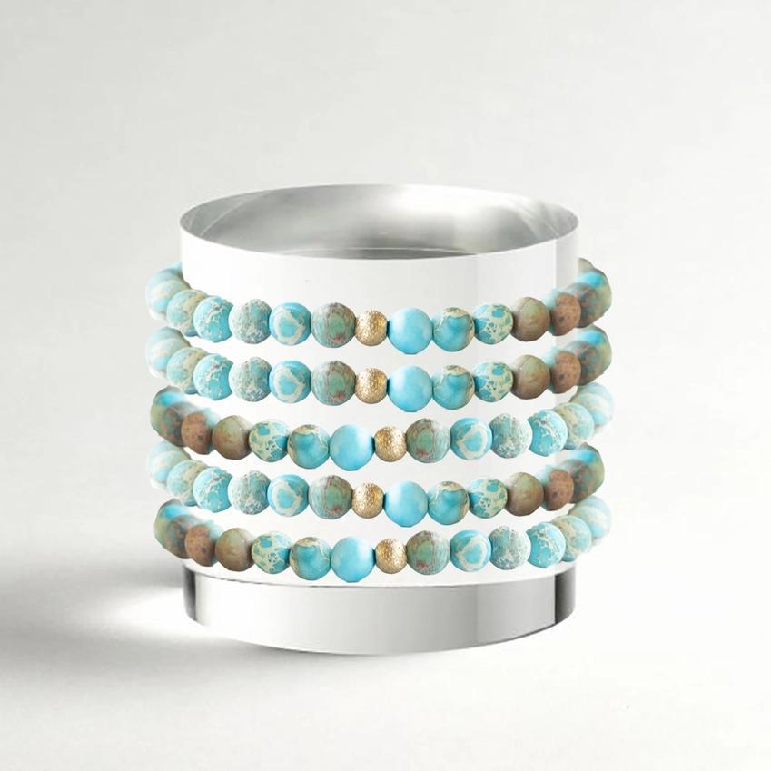 Lenny & Eva Gemstone Bracelet - Turquoise Jasper