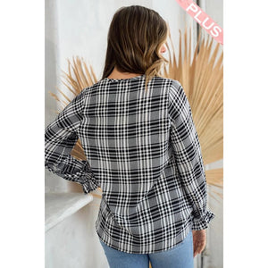 Sybil Long Sleeve Blouse - Black