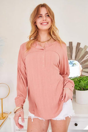 Sierra Long Sleeve Top - Mauve