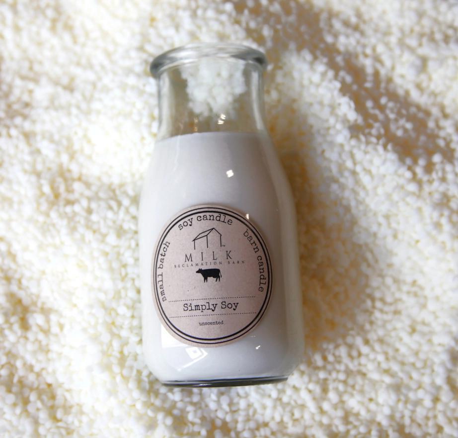 Milk Bottle Candle - Simply Soy