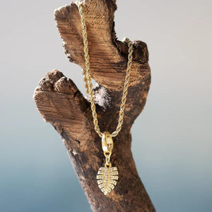 Lenny & Eva Monstera Leaf Charm - CZ
