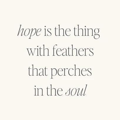Bracelet - Hope Is The Thing With Feathers That Perches In The Soul
