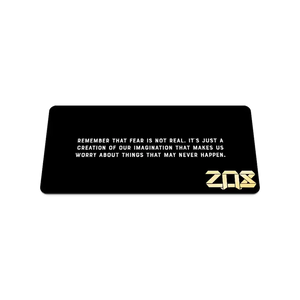 ZOX Wristband - No Fear - Uplifting/Motivational - Medium Size