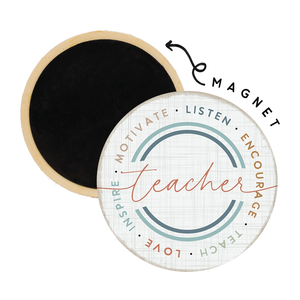 Magnet - Round "Teacher Circle Words"