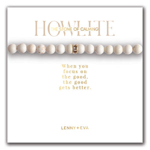 Lenny & Eva Bracelet -Gemstone Sparkle Bracelet Howlite
