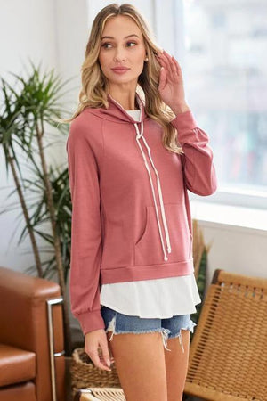 Whimsy Raglan Long Sleeve Top - Mauve
