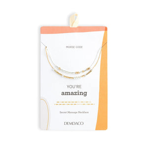 Morse Code Necklace - You're Amazing
