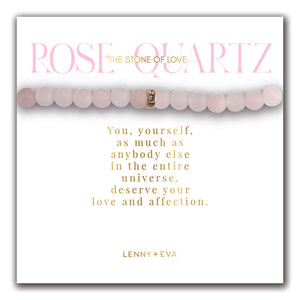 Lenny & Eva Bracelet -Gemstone Sparkle Bracelet Rose Quartz