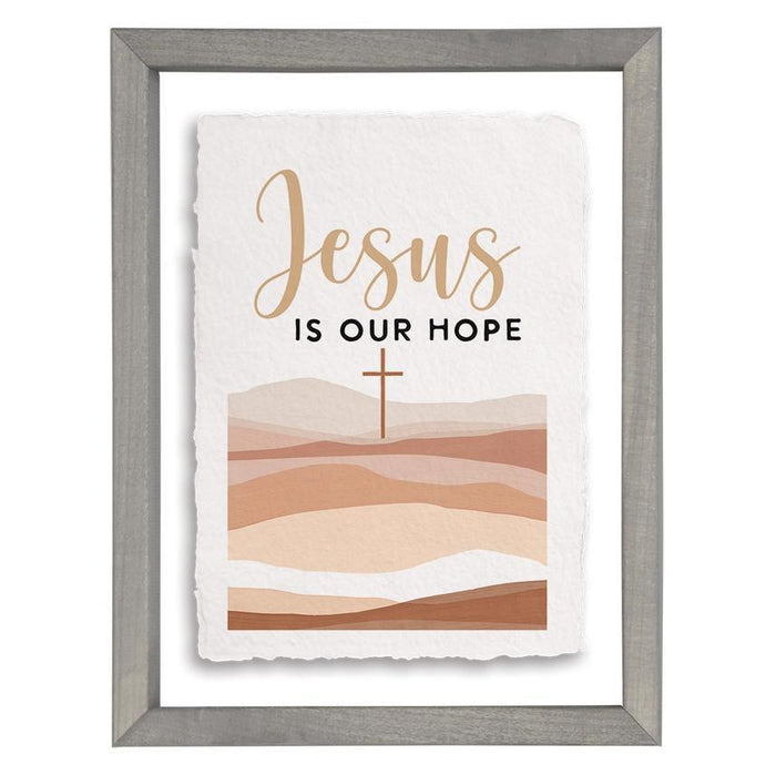 Jesus Our Hope - Floating Wall Art Rectangle