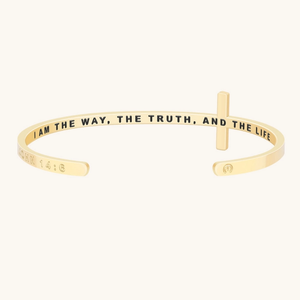 MantraBand Cross Bracelet - I Am The Way, The Truth, And The Light