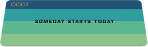 ZOX Wristband - Someday Starts Today - Medium Size