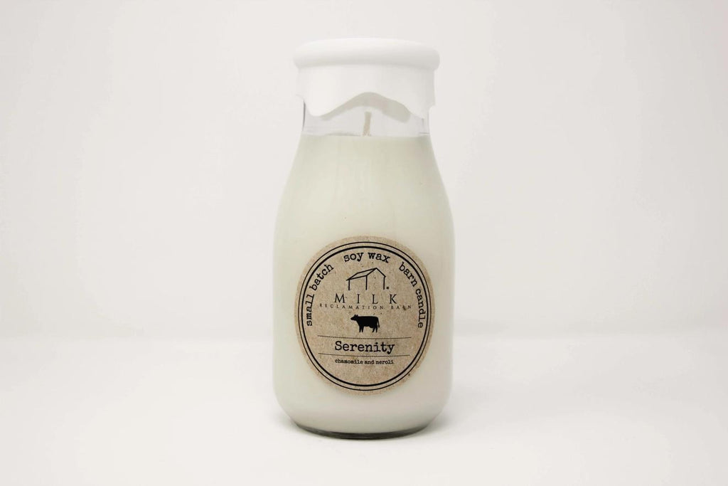 Milk Bottle Candle - Serenity