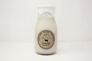 Milk Bottle Candle - Serenity