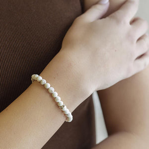 Lenny & Eva Bracelet -Gemstone Sparkle Bracelet Howlite