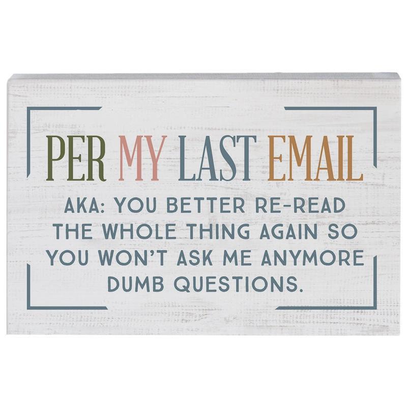 Per My Email - Small Talk Rectangle