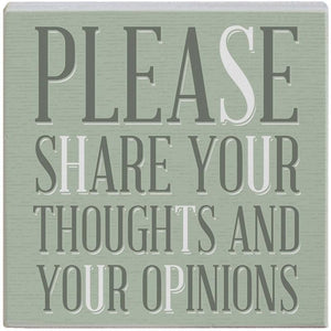 Please Share Thoughts - Small Talk Square