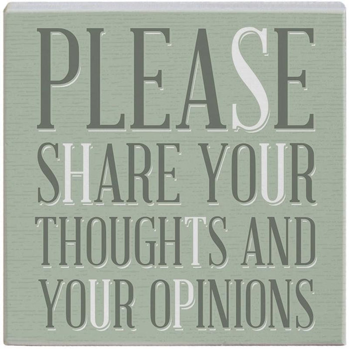 Please Share Thoughts - Small Talk Square