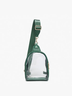 Ellen Clear Sling Bag with Removable Guitar Strap