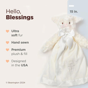 Lovey Blanket - Blessings Lamb Snuggler Lovey
