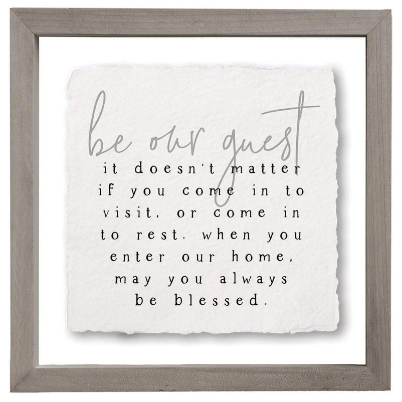 Be Our Guest - Floating Wall Are Square