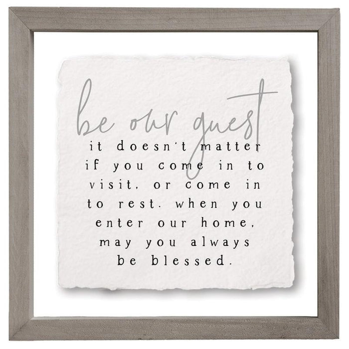 Be Our Guest - Floating Wall Are Square