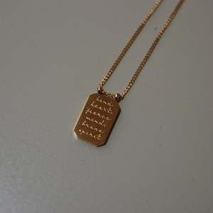 Necklace - MantraBand Note To Self "Kind Heart, Fierce Mind, Brave Spirit"