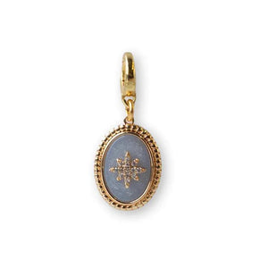 Lenny & Eva Cameo Charm - Stone & CZ