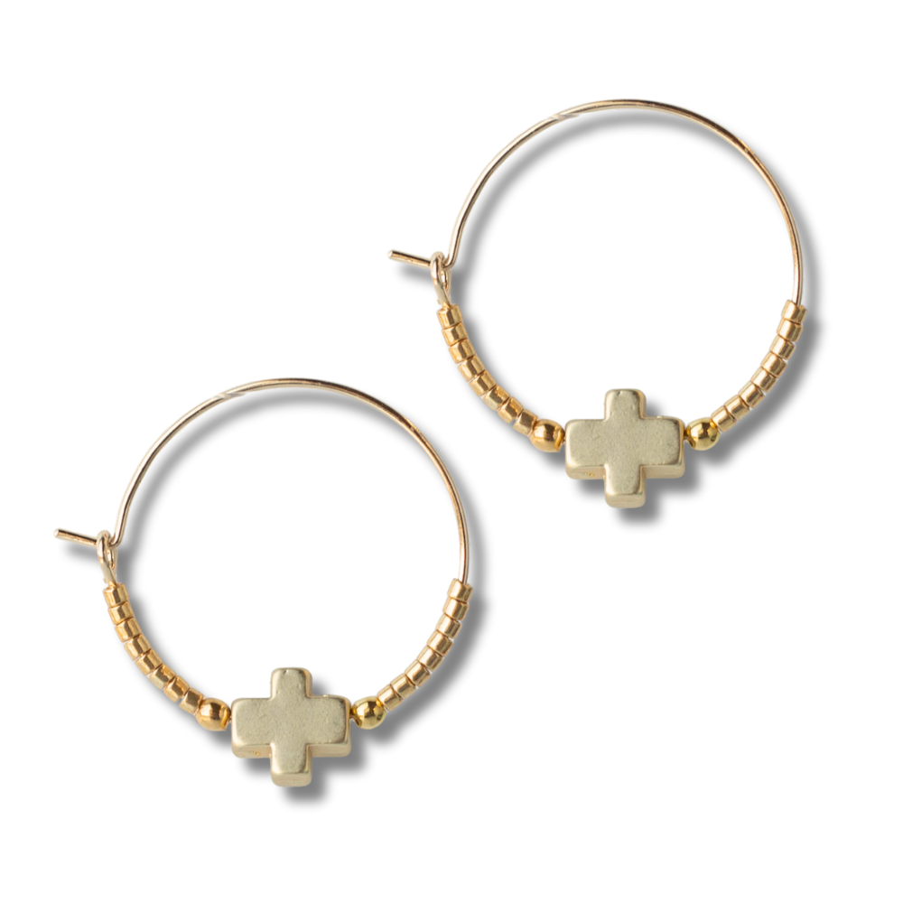 Lenny & Eva Faithful Earrings - Gold