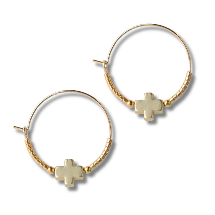 Lenny & Eva Faithful Earrings - Gold