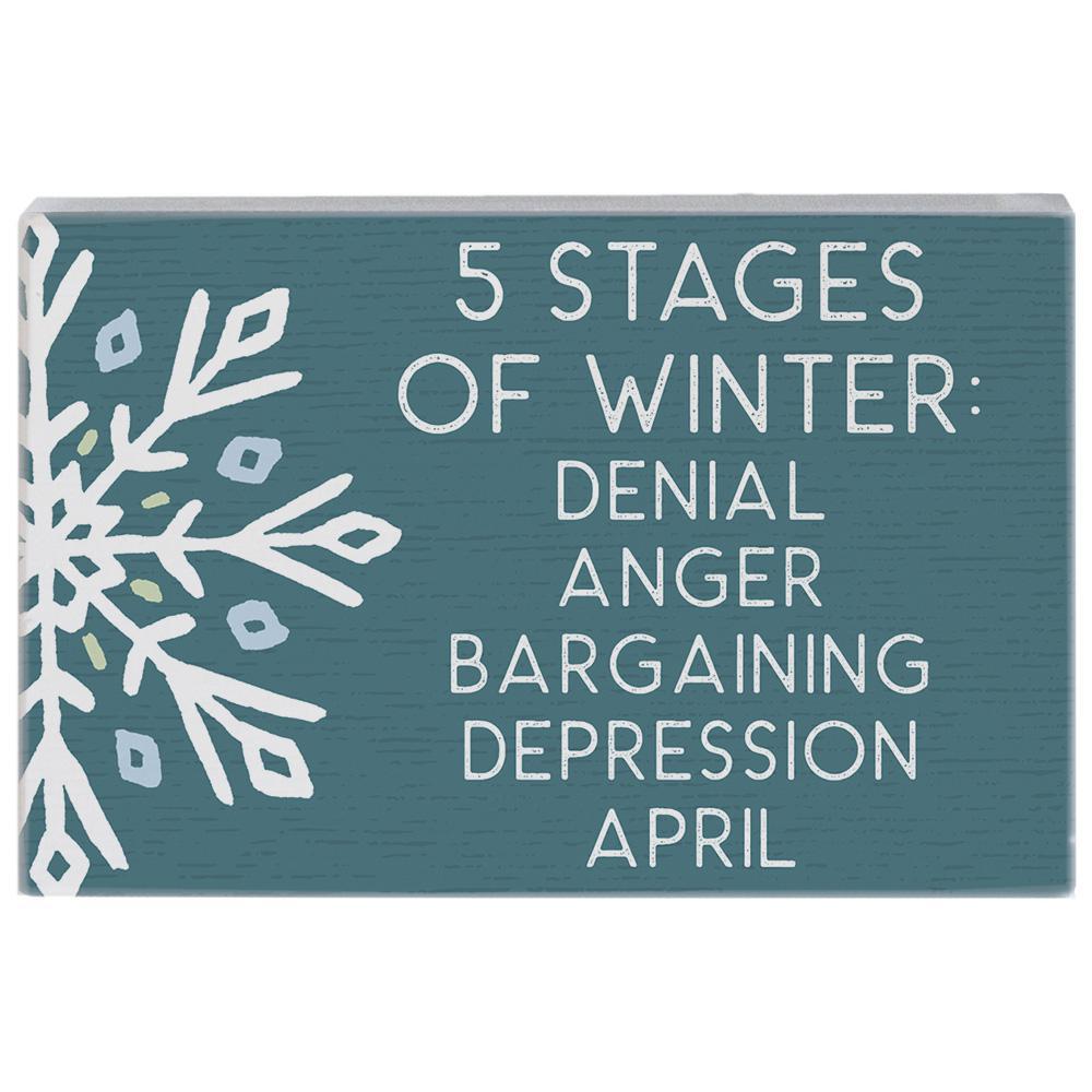 5 Stages of Winter - Small Talk Rectangle