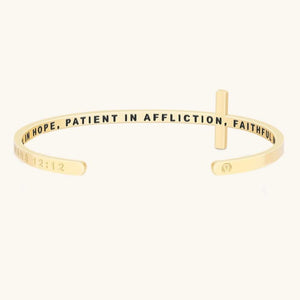 Bracelet - Be Joyful in Hope, Patient In Affliction, Faithful In Prayer (Romans 12:12)