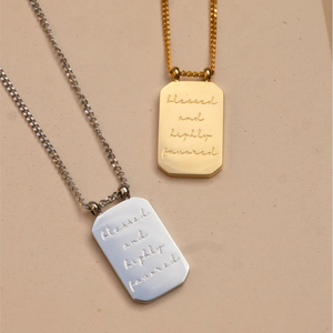 Necklace - MantraBand Note To Self "Blessed And Highly Favored"