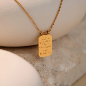 Necklace - MantraBand Note To Self "God Is Greater Than The Highs and Lows"
