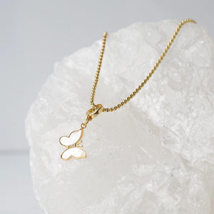 Lenny & Eva Butterfly Mother of Pearl Charm