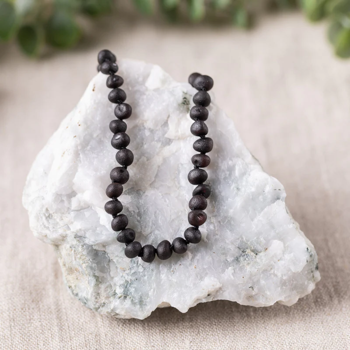 Kids "Grow With Me" Baltic Amber Necklace Set  / Baby to Toddler - Raw Cherry