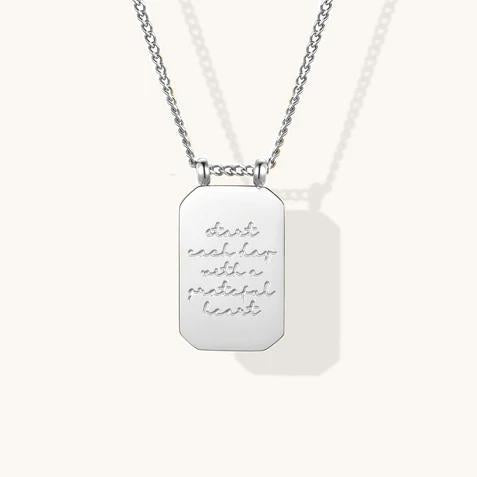 Necklace - MantraBand Note To Self "Start Each Day With A Grateful Heart"