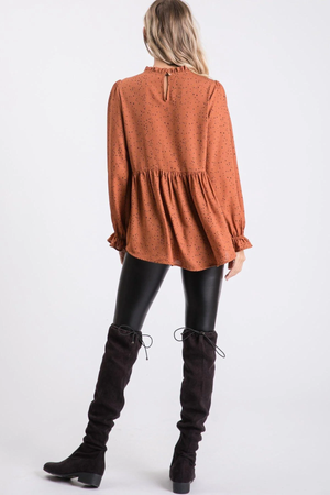 Chelsea Long Sleeve Top - Camel