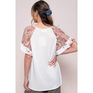 Opal Solid Knit Top - Ivory