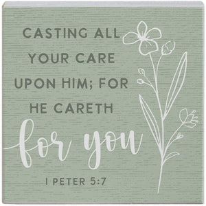 Casting All Cares - Small Talk Square